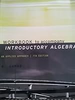 Workbook to accompany Introductory Algebra An Applied Approach 7th Edition N. Ahmad 061898772X Book Cover