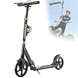 NANANA Pro Patinete de Acrobacia Patinete de Trucos y Saltos para Manillar Deportivo Freestyle,Negro