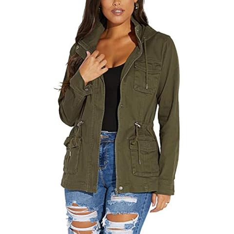 SheKiss Lightweight Camouflage Zip Up Jacket Cover