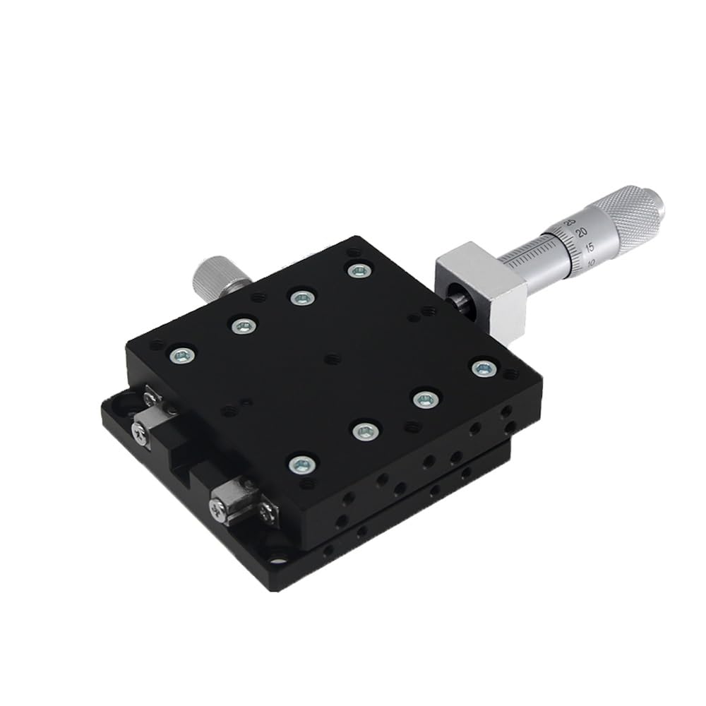KGLHJDY Knob Micrometer Sliding Stage Platform Manual X Axis Displacement LX70-L/LX80/LX90-L/LX100-L/LX125-L Component(70 x 70mm)