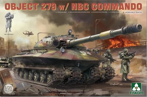 Incisione fotografica inclusa TAKOM TAK2188 Object 279 con NBC Commando Scala 1:35 Modellismo in plastica