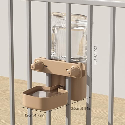 Eojpdji Automatischer Hundefutterspender - Haustier Für Transportbox | Abnehmbarer Fütterungsstation Für Box - Für Draußen Terrasse Innenbereich Haus Wand Käfig