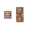 Wooden guitar pick holder dont stop believin  urban country home decor