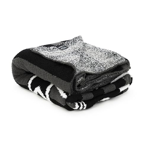Image of Jay Franco Plush Throw Blanket - Soft & Fuzzy 50x60 Inch Throw for Couch or Bed - Cozy Home Decor for Living Room & Bedroom, Black - Wednesday