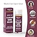 Waterproof Clear Lace Glue, Sweat & Swim Proof Strong Hold for Wigs & Hair Systems| String-Free, 2-Week Wear (15 ml | 0.5 Oz)
