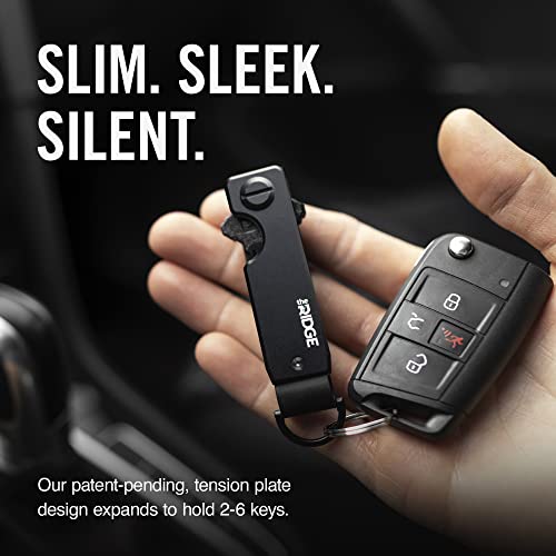Image of The Ridge Key Organizer - Compact Metallic Key Holder, Minimalist Innovative Keyholder, Smart Keychain Secures 2-6 Keys