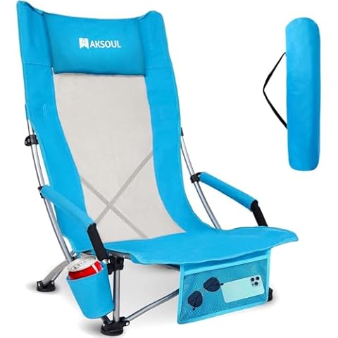 AKSOUL High Back Beach Chair Cover