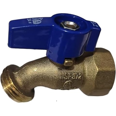 1 Piece XFITTING 3/4" Female NPT x 3/4" Garden Hose Threaded Hose Bibb No-Kink, 1/4 Turn, Brass, Water or Oil, 1 Pack Cover
