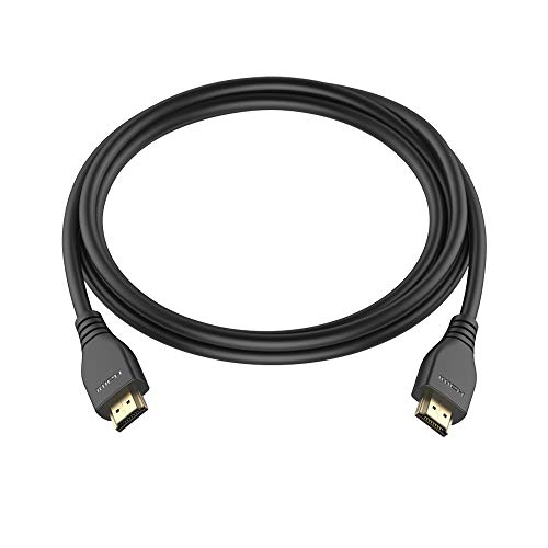 كابل HDMI 2.1 عالي السرعة 1.8 متر 48 جيجابايت في الثانية يدعم 4K عند 120 هرتز و8K عند 60 هيرتز ومدى ديناميكي عالي وايثرنت لتلفزيونات آبل ونينتندو سويتش وروكو واكس بوكس X/S وبلاي ستيشن 5 وبلو راي