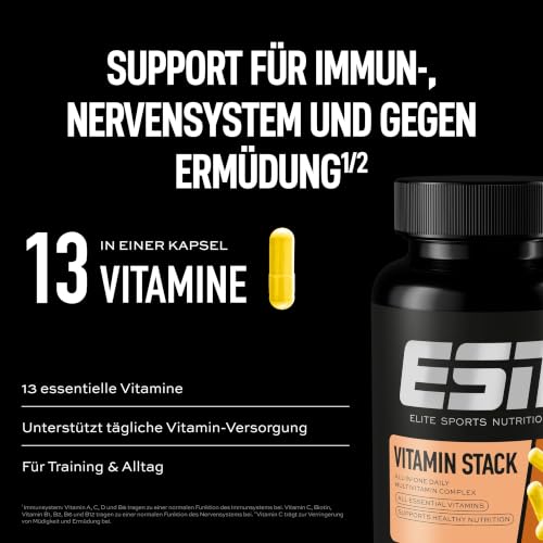 ESN Vitamin Stack - 120 Kapseln, 120 Portionen – Ansicht 3