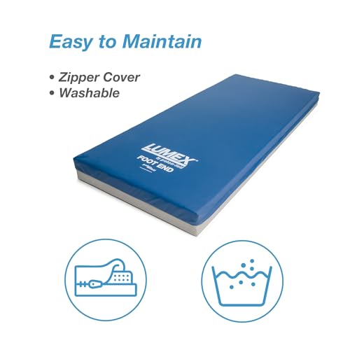 Image of Lumex Select Hospital Bed Mattress, Multi-Layer Medical Foam, Fluid-Resistant, Twin XL, 35x80 inch