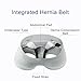 Underwear Hernia Belts for Men, Bilateral Inguinal Hernia Support Belt with 4 Removable Compression Pads, Adjustable Tightness(S)