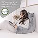 Milliard Lesekissen mit Zerkleinertem Memory-Schaumstoff mit Abnehmbare Nackenrolle - Ideal als Rückenstütze zum Lesen, Arbeiten, und Spielen auf dem Bett, Sofa, oder Couch (XL 60 x 40 cm)