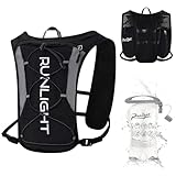 G220 Gilet de course pour homme et femme, sac à dos d'hydratation réglable, respirant et...