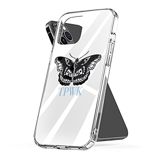 Generic Phone Case Compatible with iPhone Tpwk Waterproof Blue Scratch Butterfly Accessories Harry Shock Styles 6 7 8 Plus Se 2020 X Xr 11 Pro Max 12 Mini,Transparent
