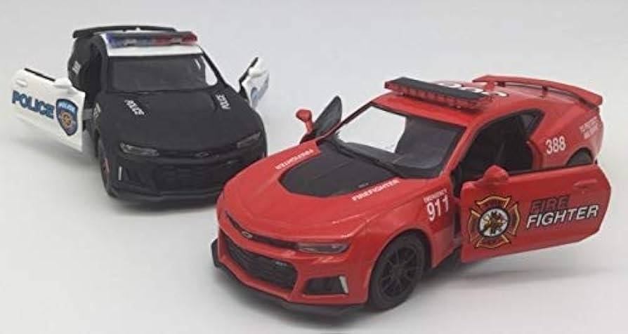Amazon | 2台セット 1/38 シボレー カマロ ZL1 2017 パトカー