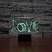 Produktbild 3D Led Nachtlicht Trommel Lampe Cool Boy Schlafzimmer 3D Nachtlicht Dekor Bulbing Kinder Spielzeug Kind Geschenk Gadget