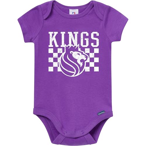 Image of Gerber Baby NBA Boys & Girls 2-Pack Short Sleeve Onesie Bodysuits