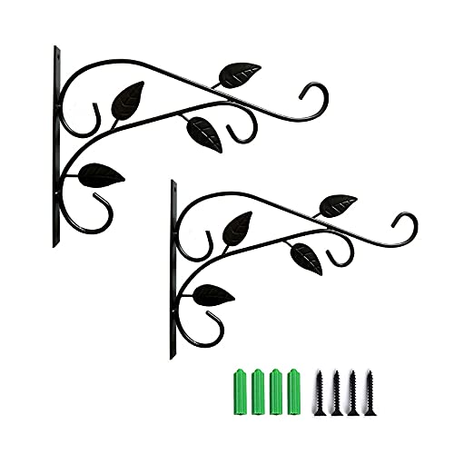 Olly & Rose Set di 5 vasi per piante sospese, 25 cm, in plastica, antigelo, per interni ed esterni, commerciali (5 x verde scuro 25 cm
