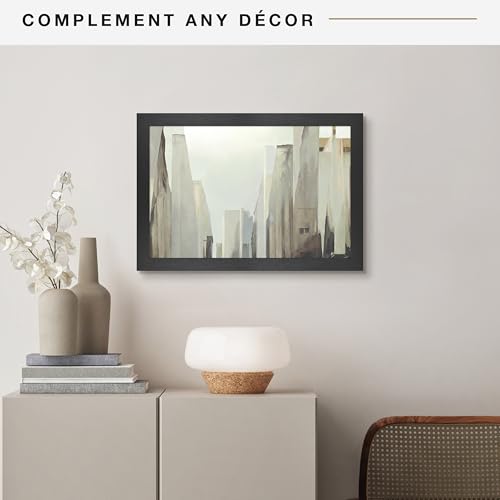 MCS Studio Gallery 12x18 Picture Frame Black Woodgrain, Rectangle Photo Frame for Photos, Posters & Art Prints (1-Pack)