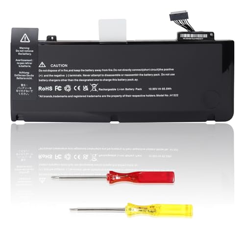 OPAHUTER 63.5WH A1322 A1278 High Performance Laptop Batería Repuesto para Mac Book Pro 13 Inch Mid 2009 2010 2011 2012, para Mac Book Pro A1278 Batería   Identificador Mac BookPro 10.95V 6000mAh