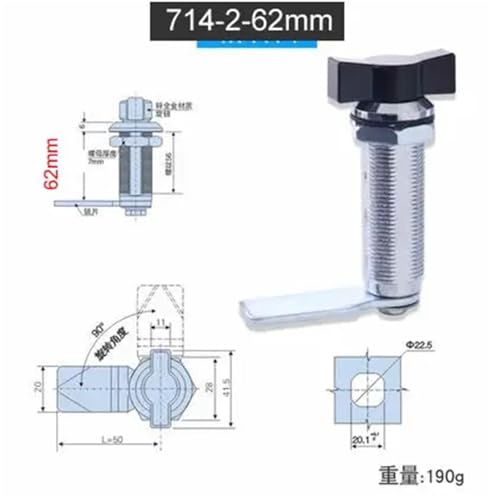 Serrure à came pour armoire de commande boîte distribution MS714