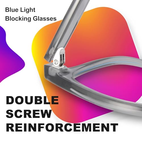 Image of VISOONE Blue Light Blocking Glasses Square with Anti Computer Glare for Gaming Women and Men MONTANA
