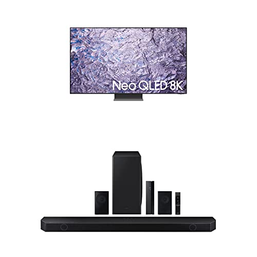 Samsung 85-Inch Class Neo Qled 8K Mini Led Quantum Hdr Smart Tv With Ultra Slim Design, Dolby Atmos, Object Tracking Sound+, Q-Symphony 3.0, Alexa Built-In W Hw-Q910B 9.1.2Ch Soundbar #TOP29