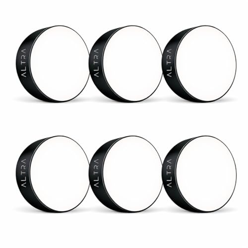 Image of 12W Rimless LED Surface Panel Light - Pack of 6 | 3-in-1 Ceiling Light | Wide Voltage 150-300V | Polycarbonate Body | Slim Round Downlight for Living Room, Office, Showroom & False Ceiling