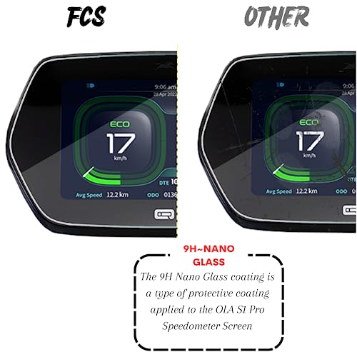 Image of Enlinea Screen Guard for Ola S1, OLA S1 Pro Screen Protector, Ola S1 Air Screen Gaurd | 9h Anti Shock 0.33mm 9H Anti Shock (Ola S1 Pro, Nano Glass)