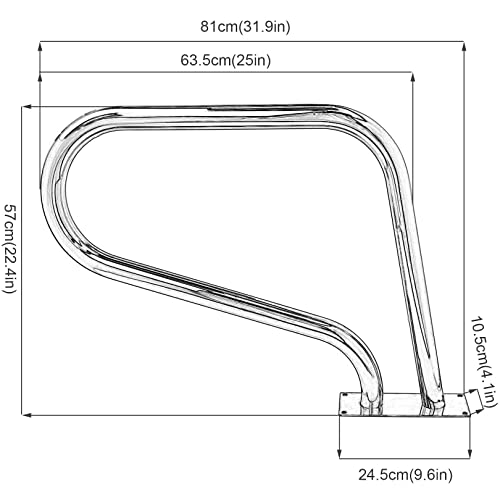Barandilla de acero inoxidable para piscina miniatura 7