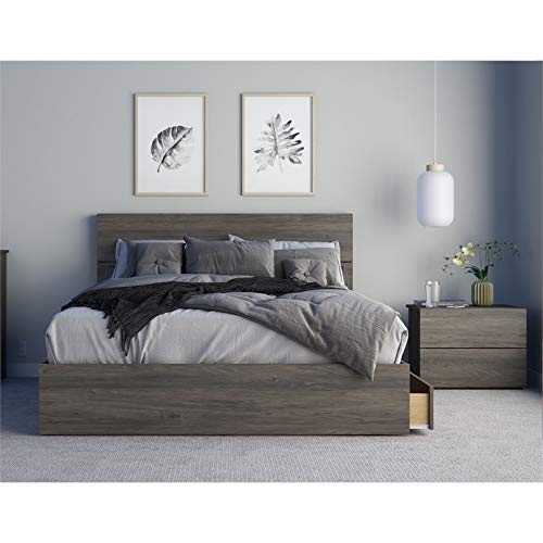 Pemberly-Row-Modern-3-Piece-Queen-Size-Bedroom-Set-in-Bark-Grey
