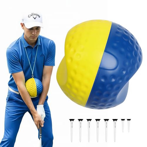chufa Golf Training Aid Ball for Impact Precision & Consistent Swings Golf Swing Trainer Simple and Effective Golf Training Tool Fix Chicken Wing Improve Tempo Backswing & Ball Striking Large