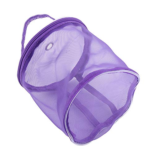 Saco de Fio de Malha Oxford Pano Saco de Armazenamento Portátil Cilindro Malha Fio de lã Conveniente Recipiente Requintado Bolsa Fio para crochê Rosa Vermelho (Roxo)