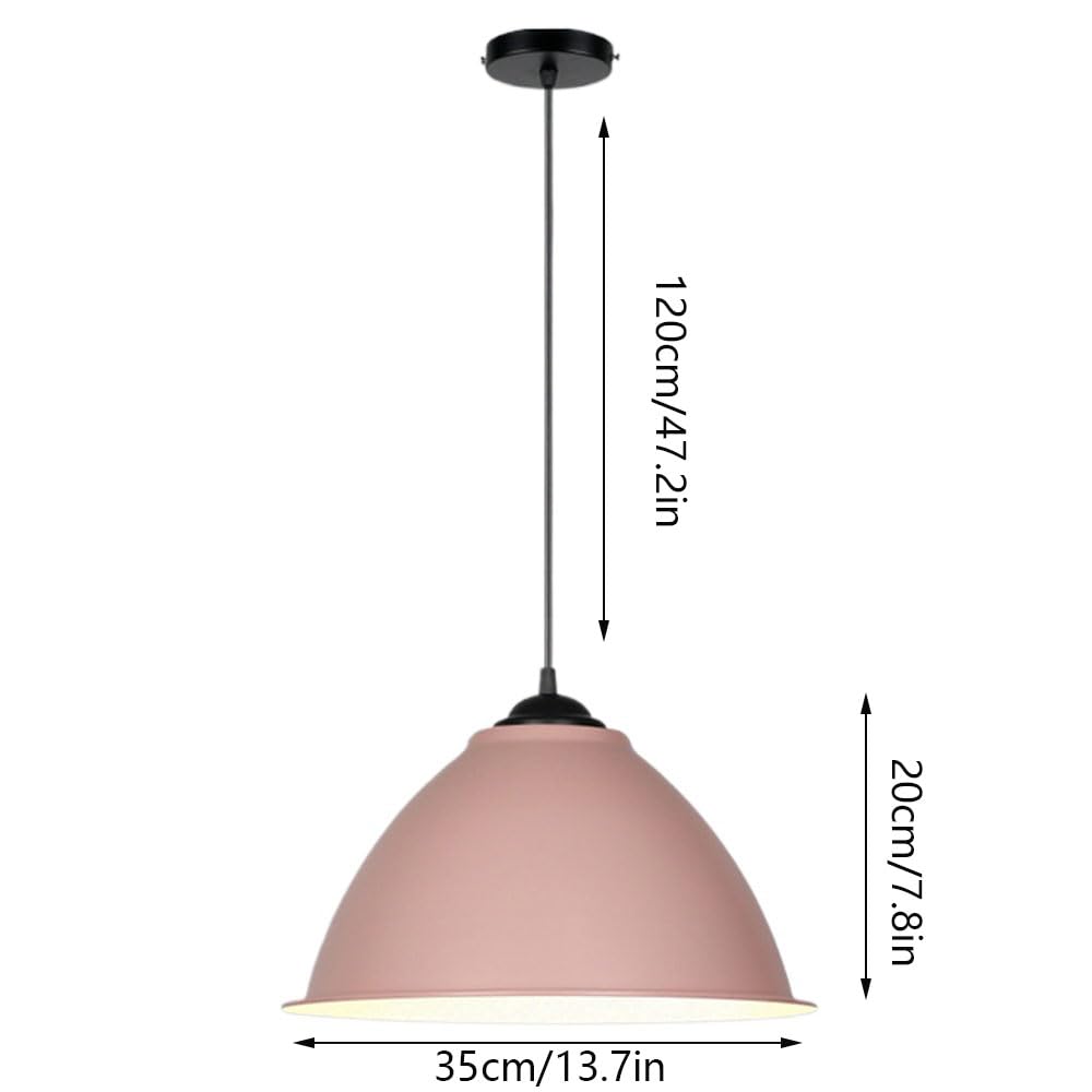 Kreatywna lampa wisząca z podstawą E27 domowy żyrandol aluminiowy niestandardowa centralna lampa wisząca przemysłowa metalowa kopuła klosz lampa do kuchni (kolor: