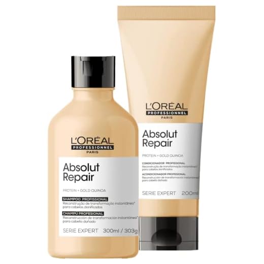 Kit Loreal Absolut Repair Gold Quinoa Shampoo Condicionador