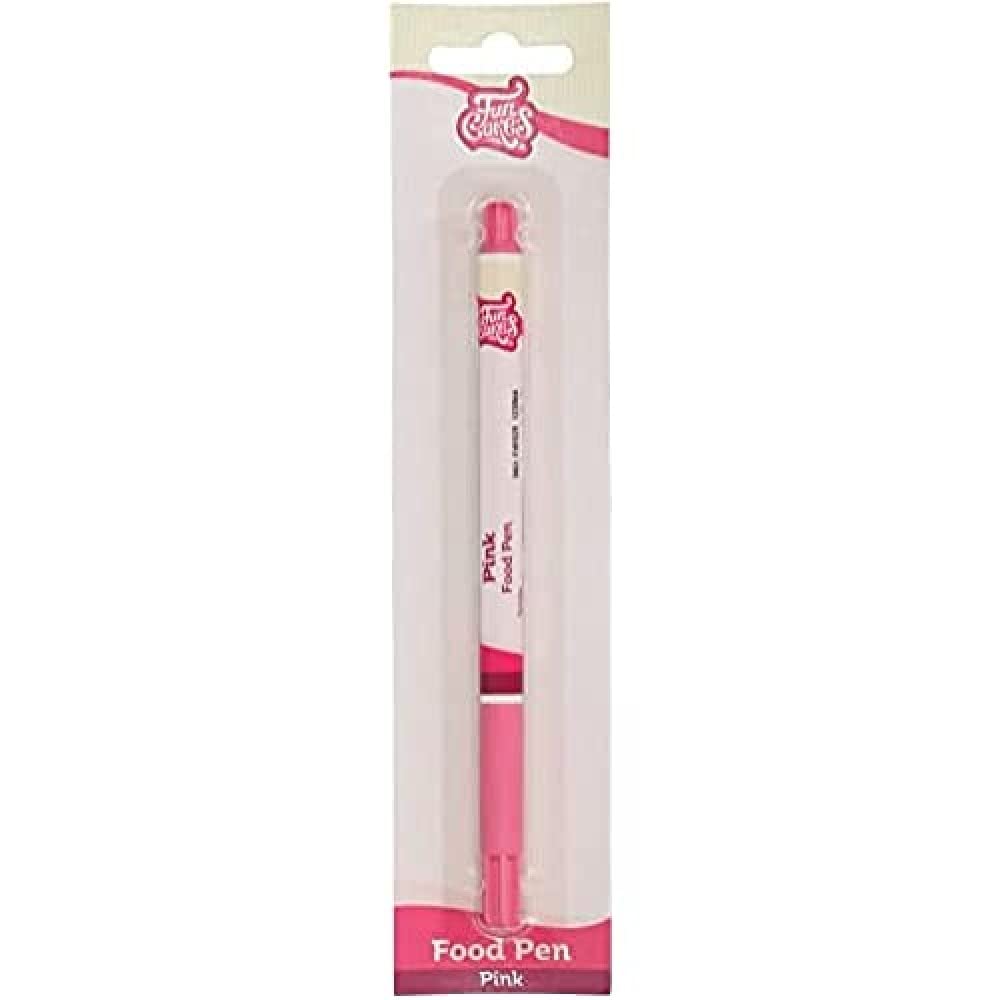 FunCakes Food Pen Pink: Writer with 100% Edible Ink, Flexible Tip for both thick and thin lines.Great for personalizing your treats with Messages, Quick drying time, Halal certified