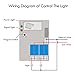eMylo AC 220V-230V-240V 10A 1000W 2 canales Interruptor de control remoto inalámbrico...