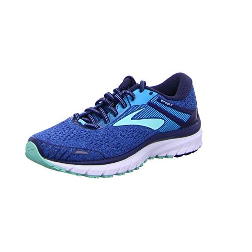 Brooks Women's Adrenaline GTS 18 Running Shoe Navy/Teal/Mint Size 6.5 M US