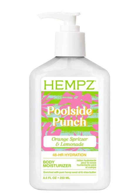 Hempz Poolside Punch Body Moisturizer 48 Hour Hydration 8.5oz