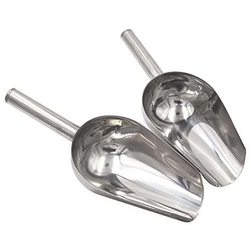 Nomal Ice Scoop, 2 Pack 12 Oz Ice Scooper Stainless Steel Ice Scooper For Ice Maker cover