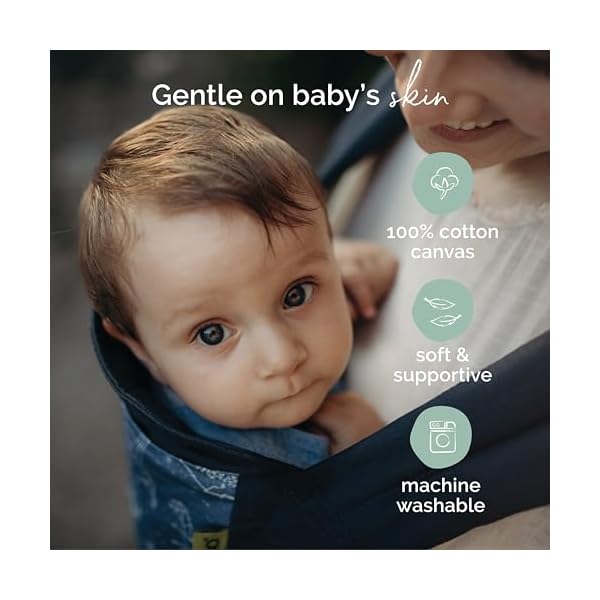 Boba Babytrage Classic Carrier - Babytragetasche im Rucksack Stil – Tragen Sie Ihr Kind auf dem Bauch wie auch auf dem Rücken, für Babies ab 3kg bis zu Kleinkindern bis 20kg – Bild 6