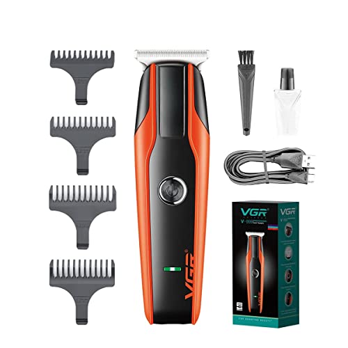 VGR V-999 Professional Rechargeable Cordless Beard Hair Trimmer Kit With Dual Motor, Guide Combs Brush USB Cord For Rs. 643 @ 74 %