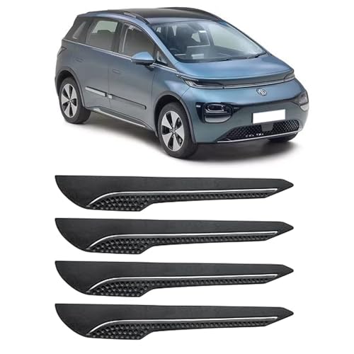 Image of AOSIS-Car Bumper Protector /Bumper Guard for MG Windsor EV with Single Chrome Stripe (4-Pcs)