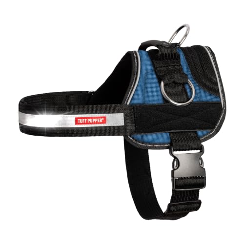 Tuff Pupper Fast Fit No Pull Dog Harness Escape Proof Reflective Blue
