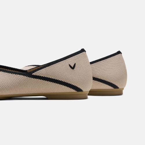 Image of VIVAIA Maro Women's Square Toe Flats Comfortable Lightweight Washable Ballet Flat Shoes for Office Work Travel