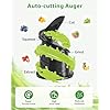 ECOSELF Cold Press Juicer - Wide Mouth Hopper for Fruits & Vegetables & Leafy Greens - Juicer Machines with Self Feeding - Hands-Free Design - Juice Extractor Machine Easy to Clean With Brush
