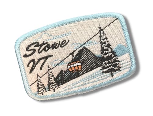 Stowe Winter - Vermont - Travel Patch Embroidered Patches for