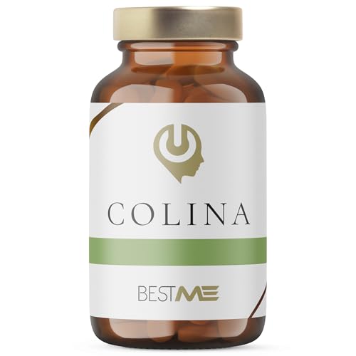 Bitartrato de Colina, Nootrópico Precursor de la Acetilcolina que Mejora la Función Cerebral, Metabólica y Hepática, sin Gluten ni OGM, Natural y Activa, 60 Cápsulas Veganas 546 mg (Colina BT)