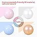 Heopeis Soft Plastic Ball Pit Balls, 100pcs Plastic Toy Balls for Kids, Gift for Baby Toddler Birthday Christmas, Ball Pool Play Tent, Baby Kiddie Pool Water Toys, Party Decoration